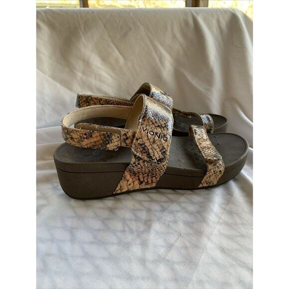 Vionic Pacific Bolina Women’s Size 6 Snake Print Sandals - Picture 3 of 7